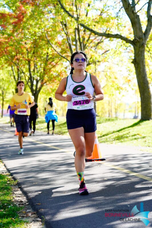 running a marathon